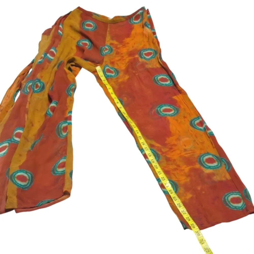 Zara GORGEOUS Printed Pareo Pants Swimwear Beach Cover up Size M - Picture 8 of 11